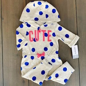 3M Baby Girl Warm Bodysuit Outfit